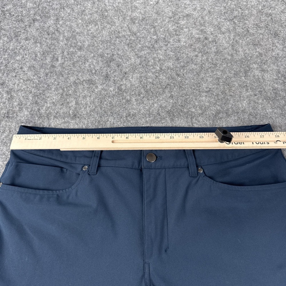 Lululemon Pants Mens 36x29 Blue ABC Classic Slim Fit Stretch Tech Commuter Golf - Picture 3 of 12